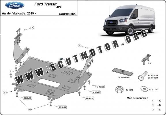 Scut motor metalic Ford Transit - 4x4