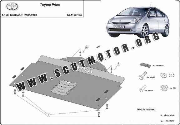 Scut antifurt catalizator pentru Toyota Prius 2