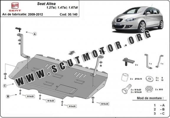 Scut motor metalic Seat Altea