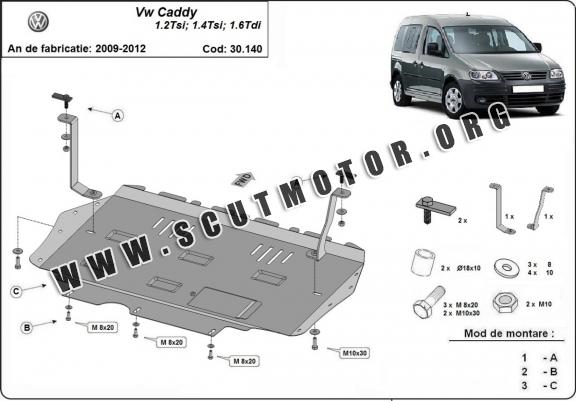 Scut motor metalic Volkswagen Caddy