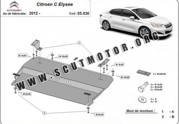 Scut motor metalic Citroen C-Elysee