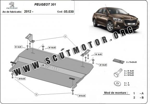 Scut motor metalic Peugeot 301