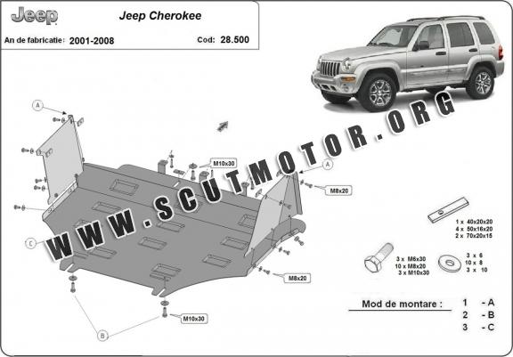 Scut motor Jeep Cherokee - KJ 