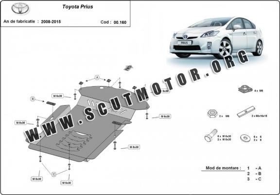 Scut antifurt catalizator pentru Toyota Prius 3