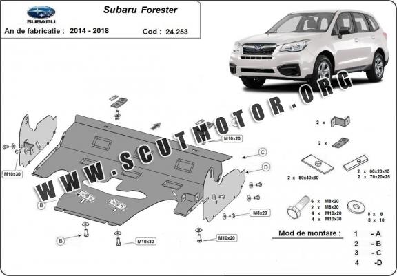 Scut motor metalic Subaru Forester 4