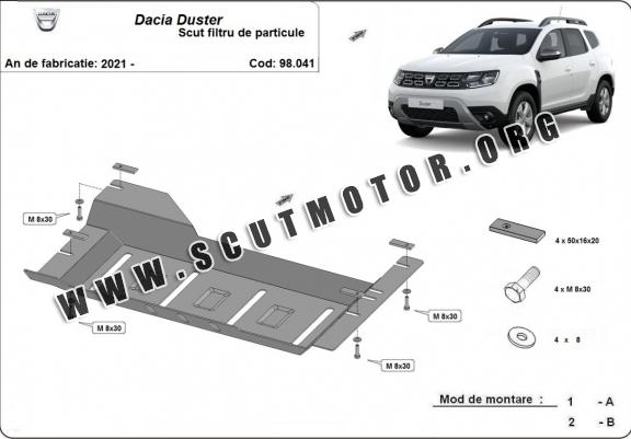 Scut filtru particule Dacia Duster