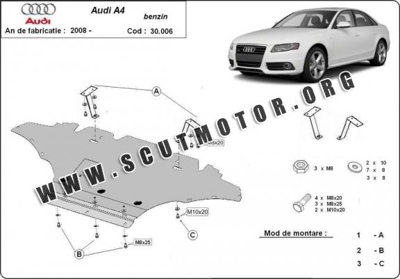 Scut motor metalic Audi A4 B8 All Road - benzină