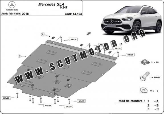 Scut motor metalic Mercedes  GLA H247