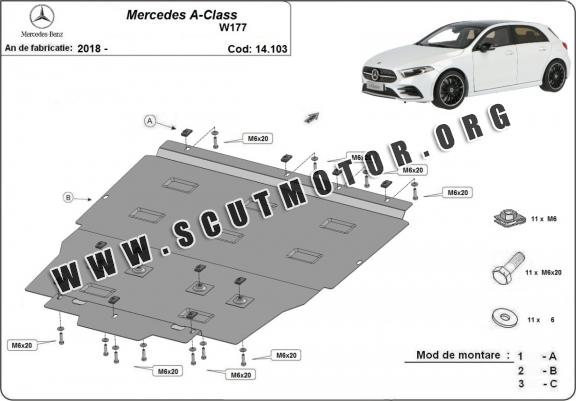 Scut motor metalic Mercedes A-Classe W177