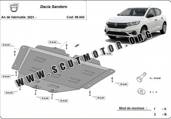 Scut motor metalic Dacia Sandero