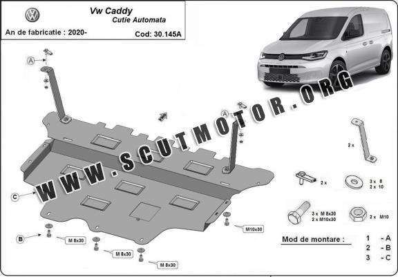 Scut motor metalic Volkswagen Caddy - cutie de viteză automată