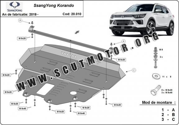 Scut motor metalic SsangYong Korando