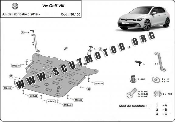 Scut motor metalic VW Golf 8