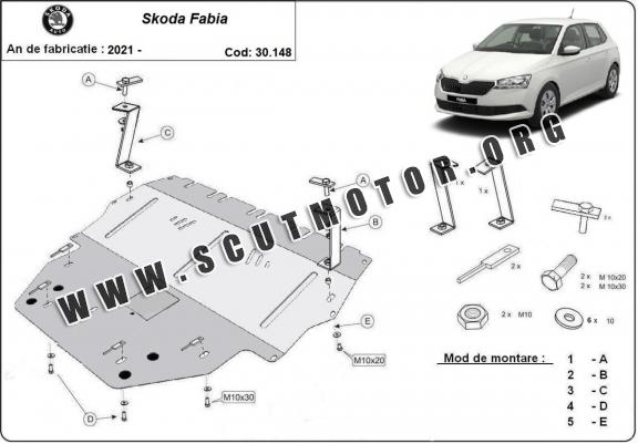 Scut motor metalic Skoda Fabia 4