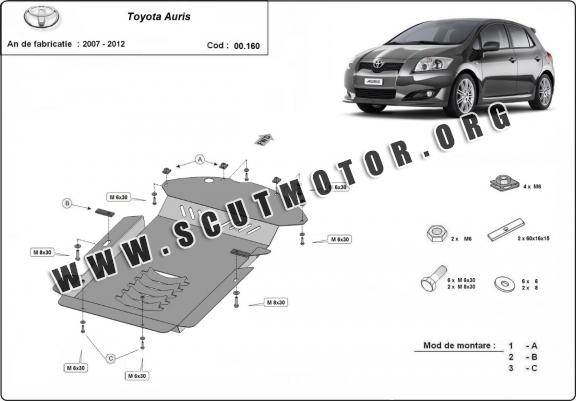 Scut antifurt catalizator pentru Toyota Auris