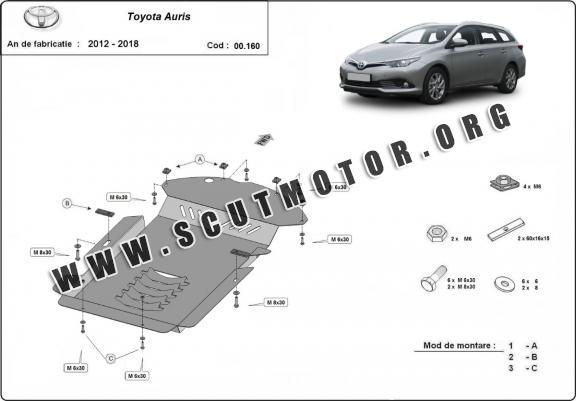 Scut antifurt catalizator pentru Toyota Auris