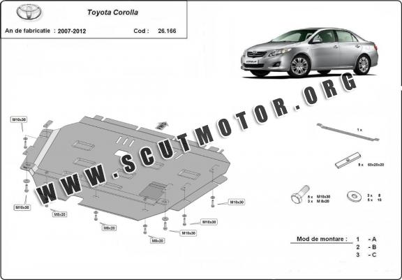 Scut motor metalic Toyota Corolla