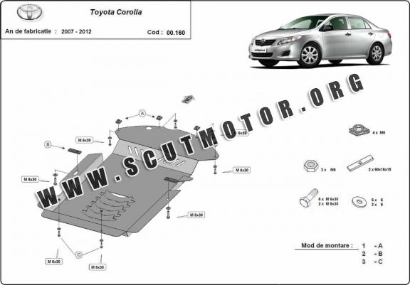 Scut antifurt catalizator pentru Toyota Corolla