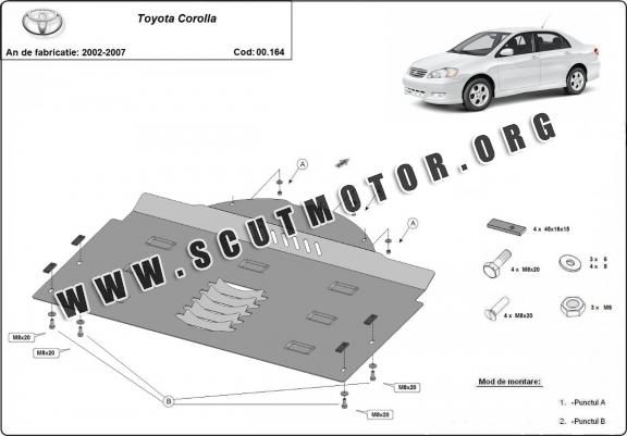 Scut antifurt catalizator pentru Toyota Corolla