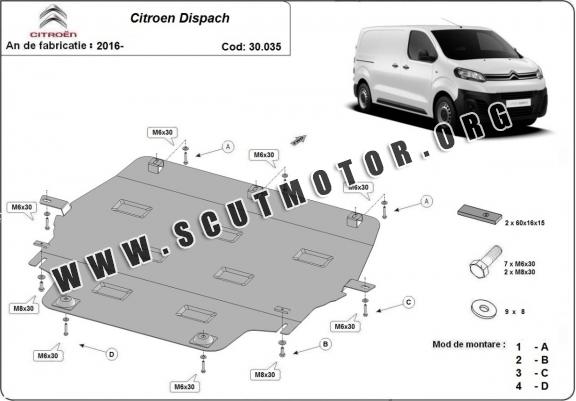 Scut motor metalic Citroen Dispatch