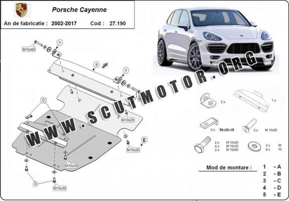 Scut motor metalic Porsche Cayenne