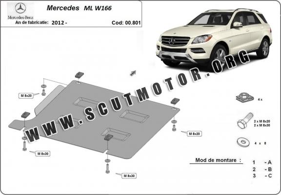 Scut cutie de viteză Mercedes ML W166