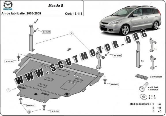 Scut motor metalic Mazda 5