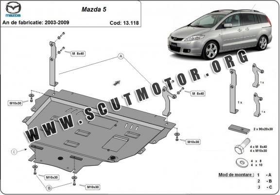 Scut motor metalic Mazda 5