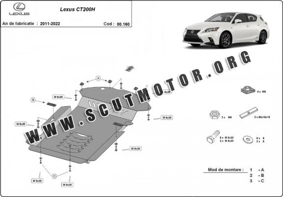 Scut antifurt catalizator pentru Lexus CT200H