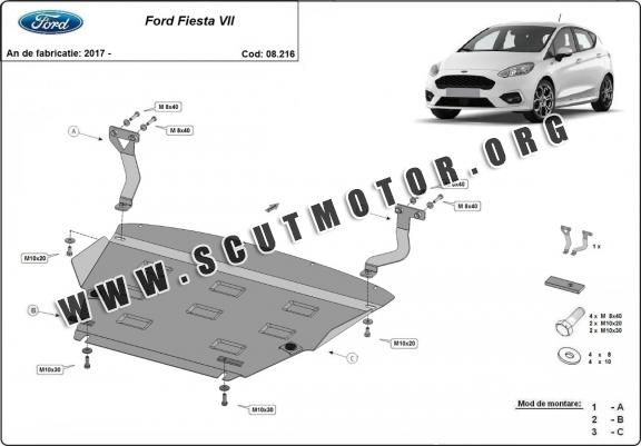 Scut motor metalic Ford Fiesta VII