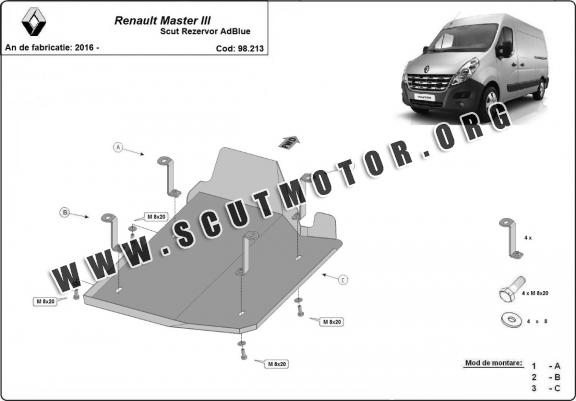 Scut rezervor AdBlue Renault Master 3 - Model 1