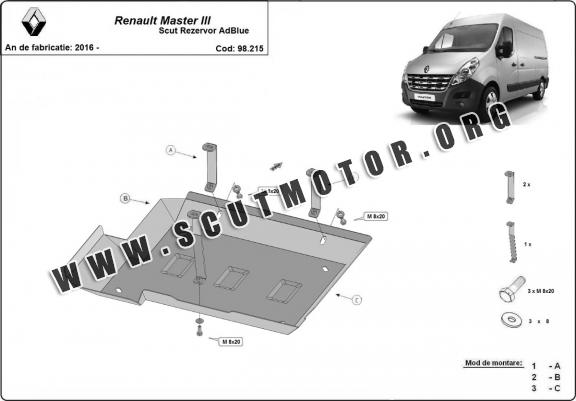 Scut rezervor AdBlue Renault Master 3 - Model 3