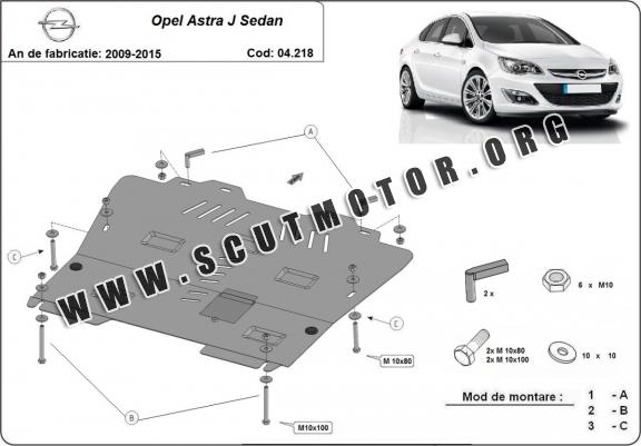 Scut motor metalic Opel Astra J Sedan