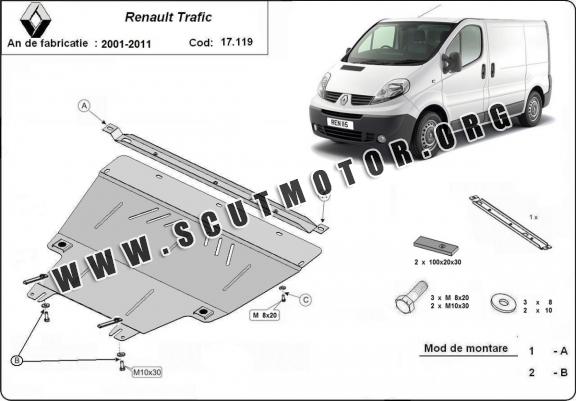 Scut motor metalic Renault Trafic