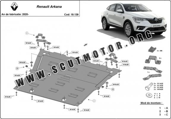 Scut motor metalic Renault Arkana