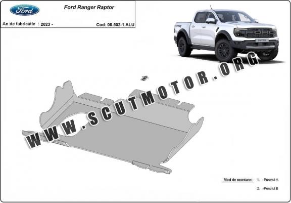 Scut motor și grup față din aluminiu Ford Ranger Raptor