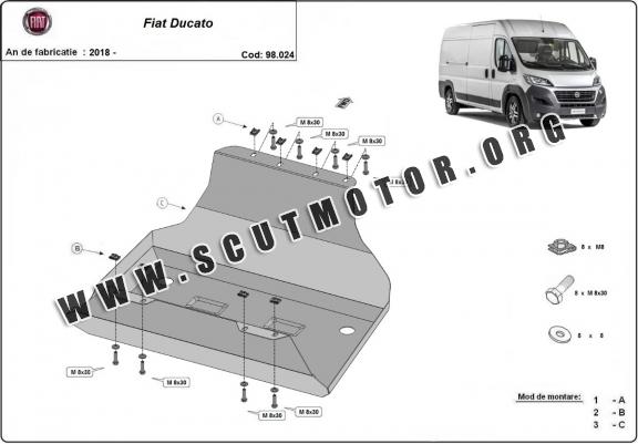 Scut rezervor Fiat Ducato 