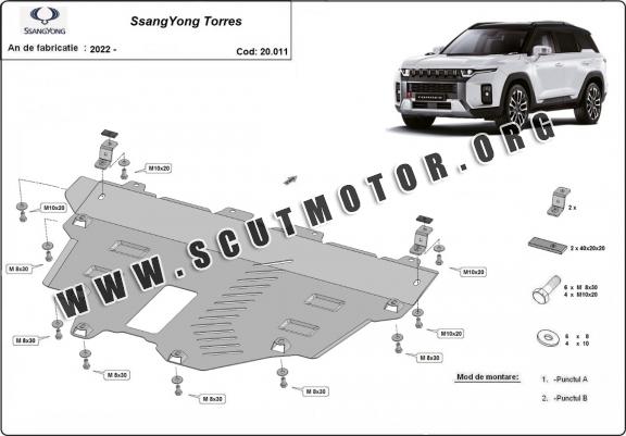 Scut motor metalic Ssangyong Torres