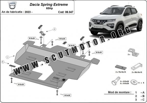 Scut motor metalic Dacia Spring Extreme