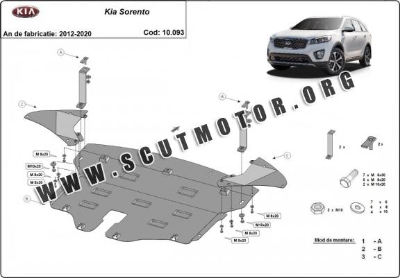 Scut motor metalic Kia Sorento