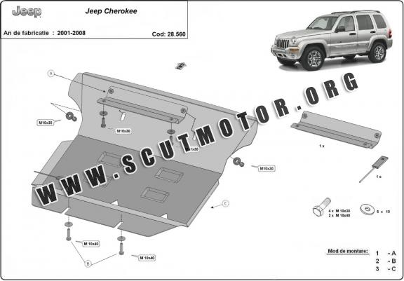 Scut motor Jeep Cherokee - KJ 