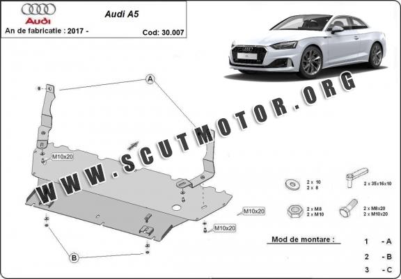 Scut motor metalic Audi A5