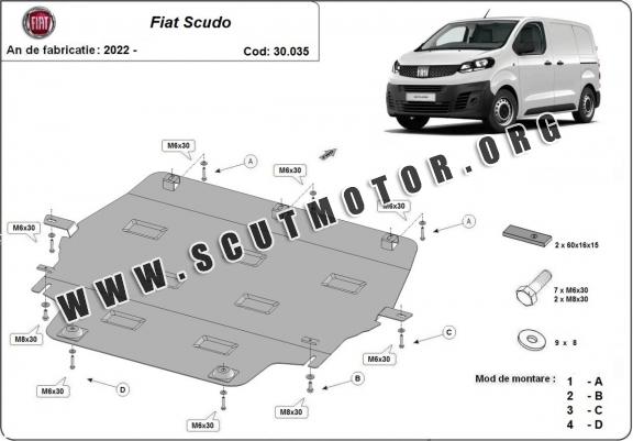 Scut motor metalic Fiat Scudo