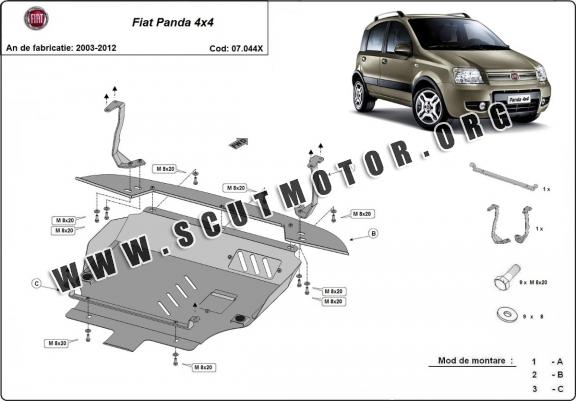 Scut motor metalic Fiat Panda 4x4