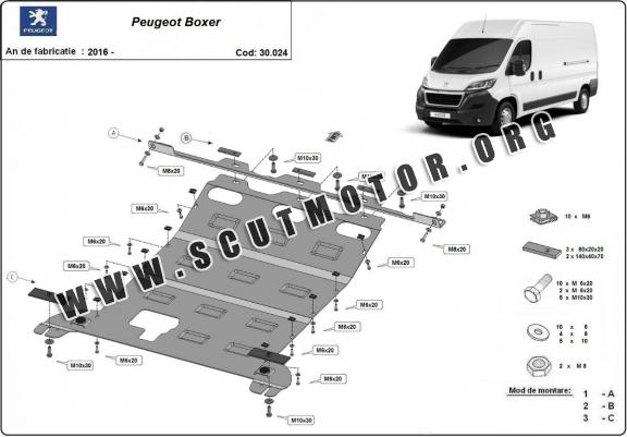 Scut motor metalic Peugeot Boxer