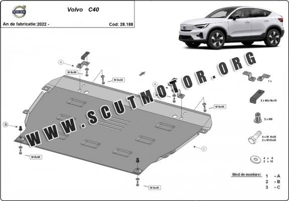 Scut motor metalic Volvo C40