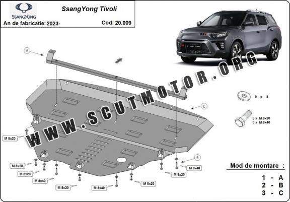 Scut motor metalic SsangYong Tivoli