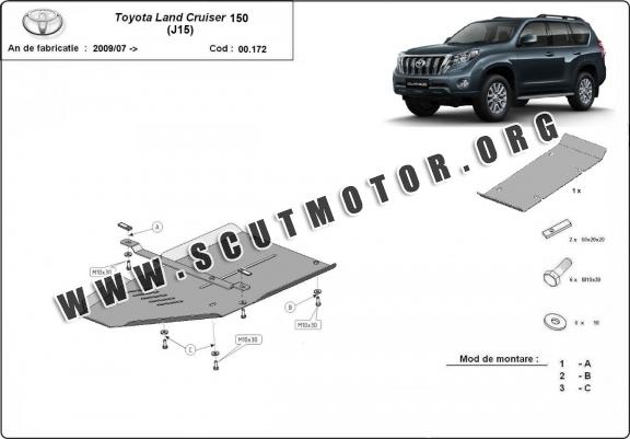 Scut cutie de viteză din aluminiu Toyota Land Cruiser 150