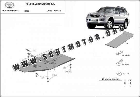 Scut cutie de viteză din aluminiu Toyota Land Cruiser J120