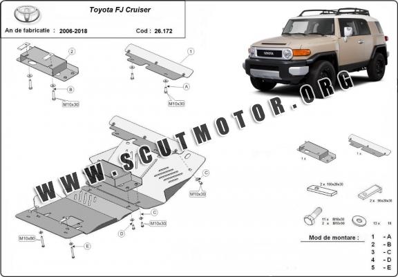 Scut motor din aluminiu Toyota Fj Cruiser